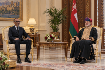 HM Sultan Haitham Welcomes Rwandan President Paul Kagame at Al Hosn Palace in Salalah